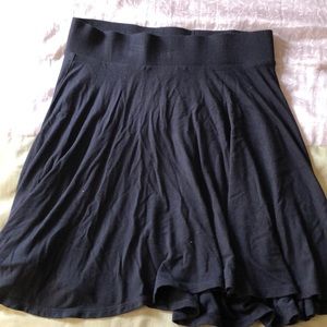Black mini skirt